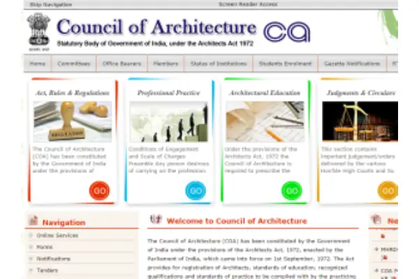 Council of Architecture Updates