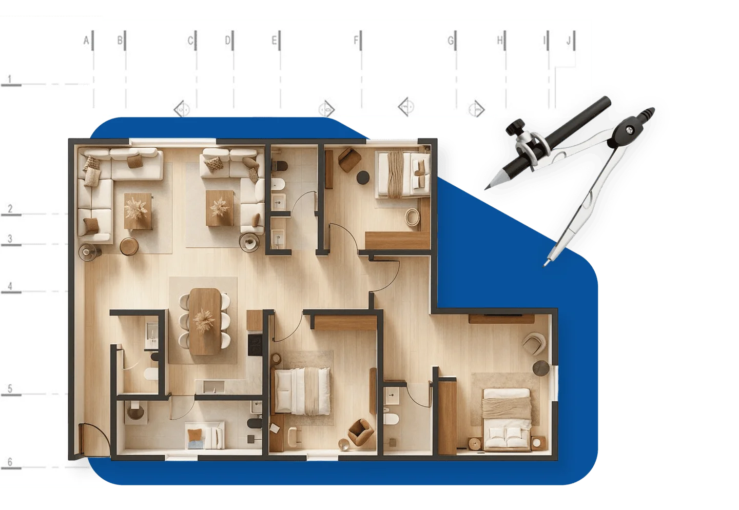 Interior Design Students and Professionals at Abate, one of the best interior design colleges in Kannur